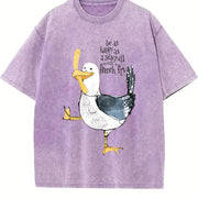 New Spring/ Arrival Vintage Washed T-Shirt in Purple
