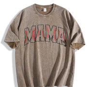Baseball Mama Baseball Game Day Vintage Washed T-Shirt in Brown
