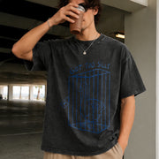 Got Too Silly Retro Silly Goose Vintage Washed T-Shirt in Black