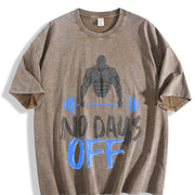 No Days Off Vintage Washed T-Shirt in Brown