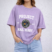 Project Hail Mary vintage washed oversized T-shirt in Purple