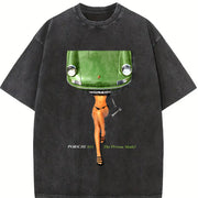 The Dream Model 911 Vintage Washed T-Shirt in Black
