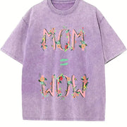 Mommy Is Awesome! Vintage Washed T-Shirt in Purple