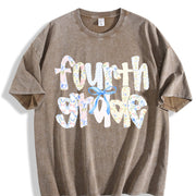 Fourth Grade Teacher Vintage Washed T-Shirt in Brown