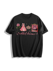 Retro Wildest Dreams Cotton T-Shirt in Black