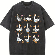 Silly Goose Baker Bakery Mom or Dad Vintage Washed T-Shirt in Black