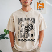 Motherhood Sometimes I Rock It Vintage Washed T-Shirt in Beige