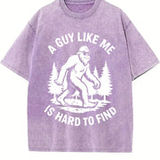 Retro a Guy Like Me Is Hard to Find Vintage Washed T-Shirt in Purple