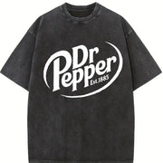 Dr Pepper Dr Pepper Lover Vintage Washed T-Shirt in Black
