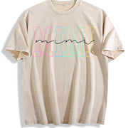 Cute MIMI for MIMI Vintage Washed T-Shirt in Beige
