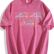 Love Like Jesus Christian Vintage Washed T-Shirt in Red