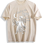 Back to the Gypsy I Was Vintage Washed T-Shirt in Beige