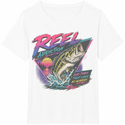 Fishing Reel Addiction Cotton T-Shirt in White