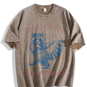 First of All I'm a Delight Vintage Washed T-Shirt in Brown