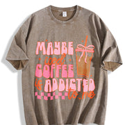 Coquette Iced Coffee Vintage Washed T-Shirt in Brown