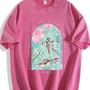 I Will Be with You Vintage Washed T-Shirt in Red