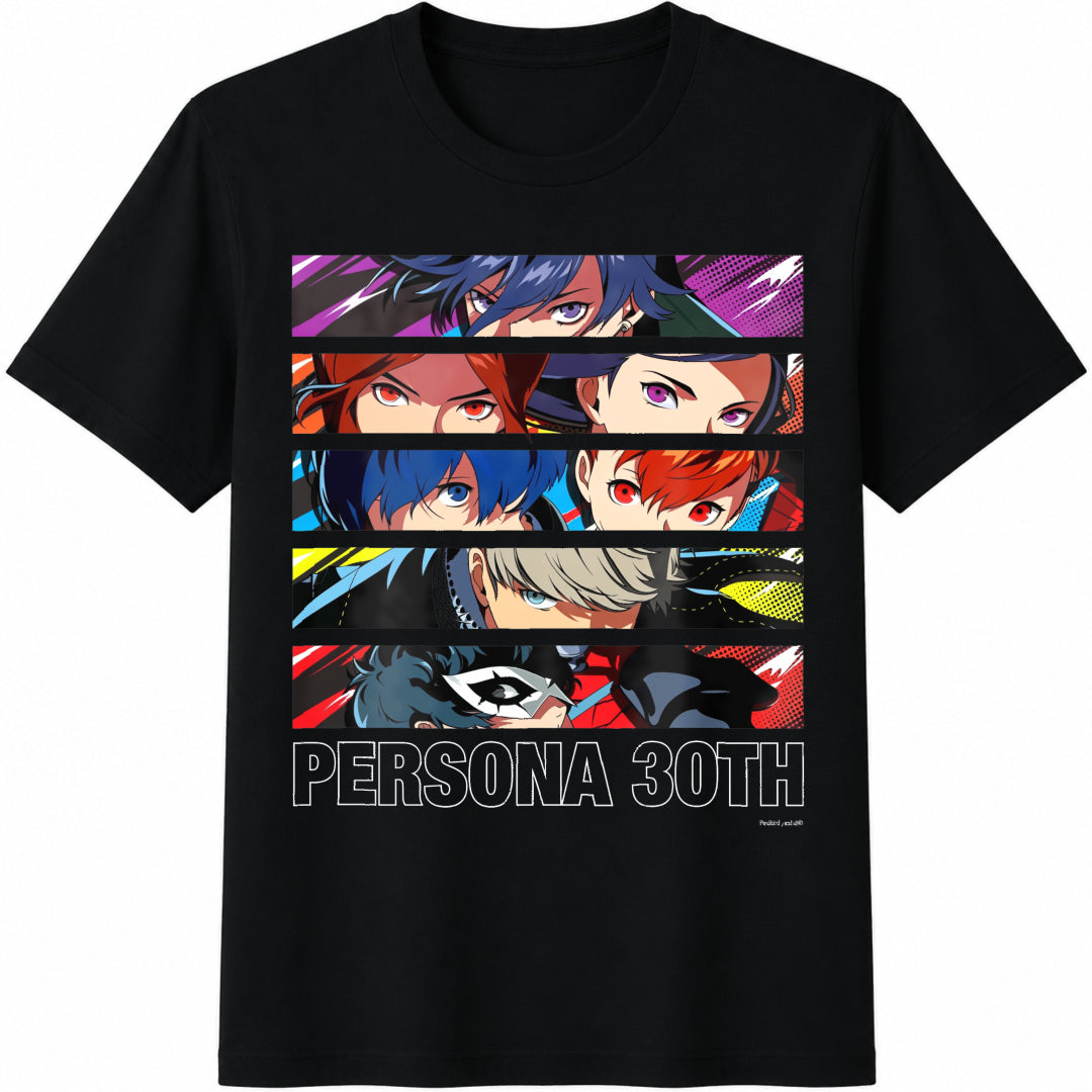 Persona 30th Anniversary Cotton T-Shirt in Black