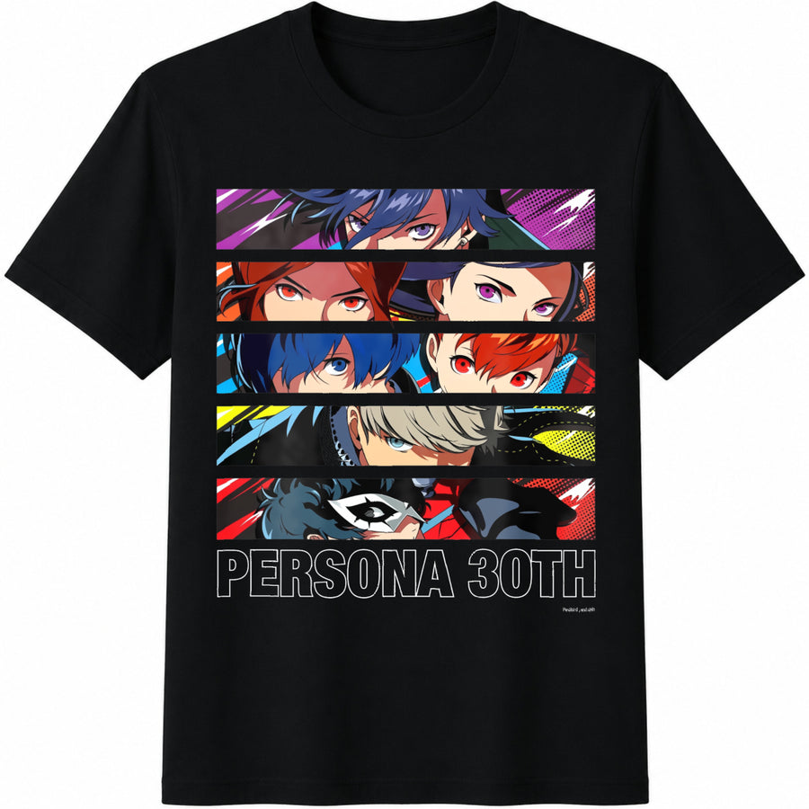 Persona 30th Anniversary Cotton T-Shirt in Black