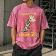I Do Not Vibe with This Universe Vintage Washed T-Shirt in Red