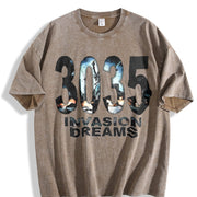 Vest an Essential Item Vintage Washed T-Shirt in Brown