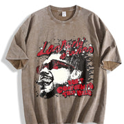 Las Vegas Rebel Car Graphic Vintage Washed T-Shirt in Brown