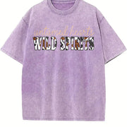 For Christmas a Water Vintage Washed T-Shirt in Purple