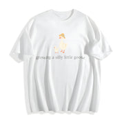 Growing a Silly Little Goose Cotton T-Shirt in White