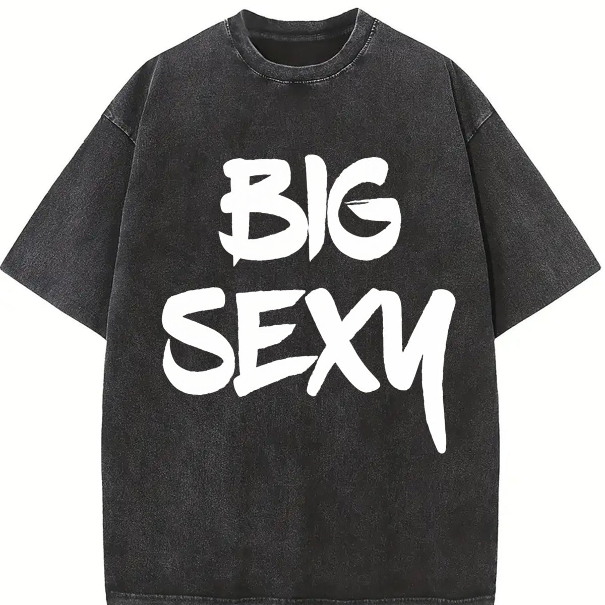 Big Sexy Vintage Washed T-Shirt in Black