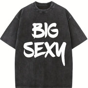Big Sexy Vintage Washed T-Shirt in Black