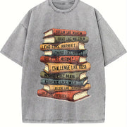Black History Month Black Leaders African American vintage washed oversized T-shirt in Gray