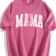 Coquette Bows Mama Vintage Washed T-Shirt in Red