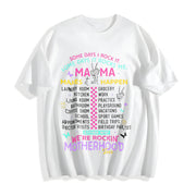 Multifaceted Mom Cotton T-Shirt in White