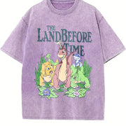 The Land Before Time Vintage Washed T-Shirt in Purple