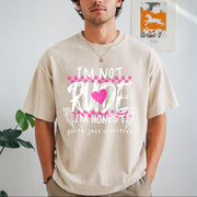 Letter Ladies Vintage Washed T-Shirt in Beige