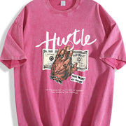 Made from Pure Vintage Washed T-Shirt in Red