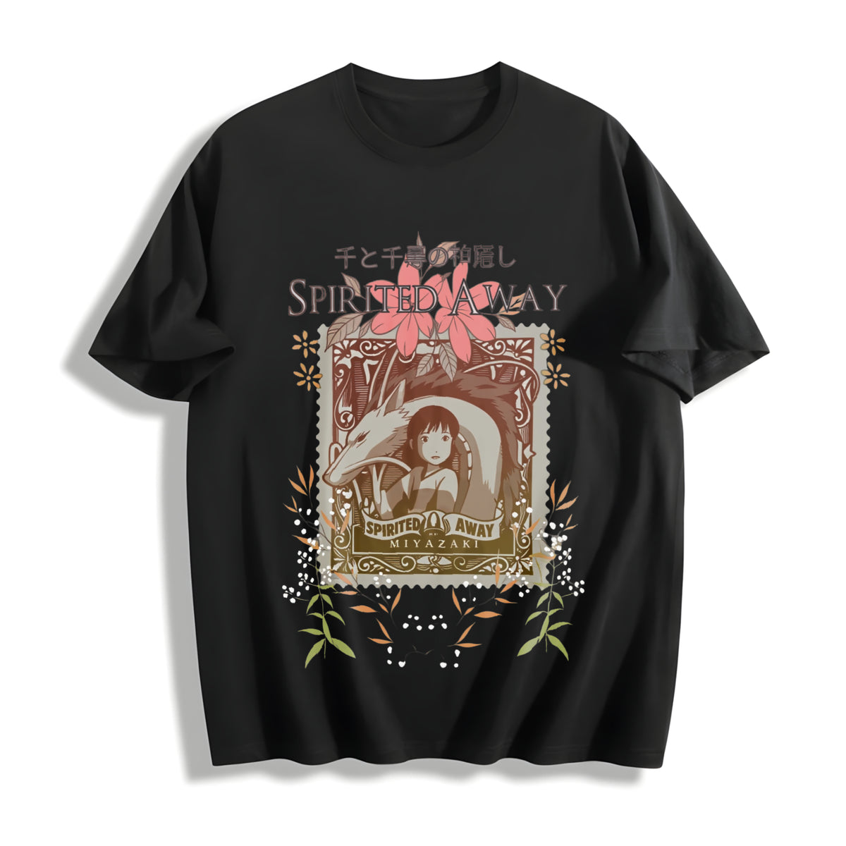 Studio Ghibli Soot Sprites Cotton T-Shirt in Black
