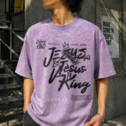 Para El Mundo Solo Eres un Papa Vintage Washed T-Shirt in Purple
