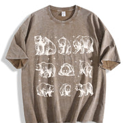 Bears 90s ® Tattoo Vintage Washed T-Shirt in Brown