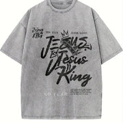 Para El Mundo Solo Eres un Papa Vintage Washed T-Shirt in Gray