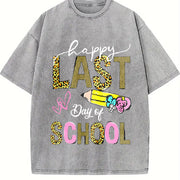 Last Day Vintage Washed T-Shirt in Gray