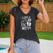 Standard Size 2026 Flip Flops Slogan Vest Starfish Fusang Women's Color Cotton Tank Top in Gray