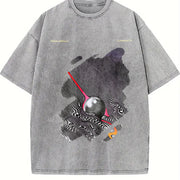 Tame Impala Currents Front Vintage Washed T-Shirt in Gray
