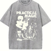 Practical Magic Vintage Movie vintage washed oversized T-shirt in Gray