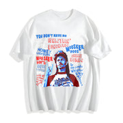 Joe Dirt Merica 4th of July Cotton T-Shirt in White