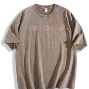 I Need An Alani Drink Energy Drink vintage washed oversized T-shirt in Brown
