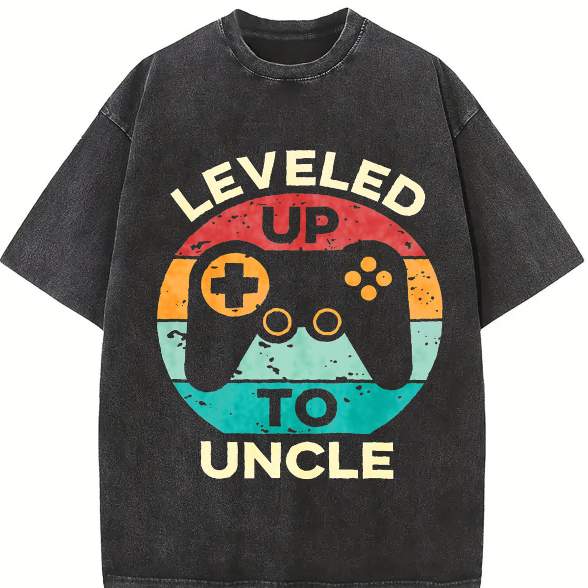 Leveled Up to Uncle Vintage Washed T-Shirt in Black