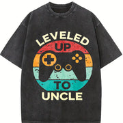 Leveled Up to Uncle Vintage Washed T-Shirt in Black