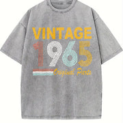965 Sportswear for All Seasons: Spring Vintage Washed T-Shirt in Gray
