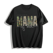 Glitter and Dirt Mama Of Cotton T-Shirt in Black