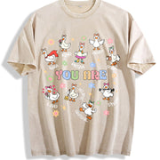 Silly Goose You Are Kind Vintage Washed T-Shirt in Beige